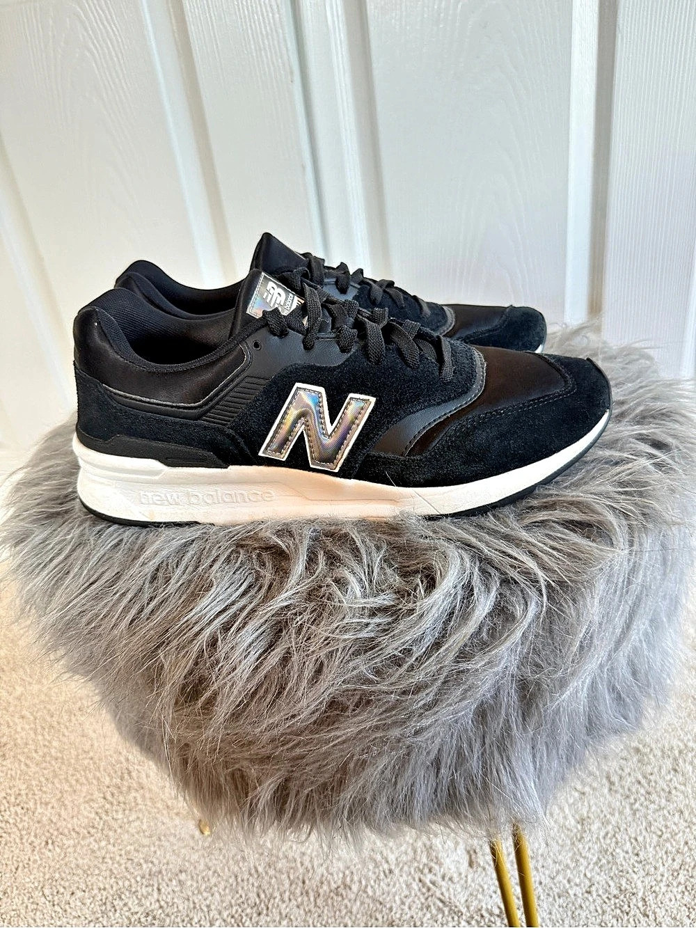 New Balance 997H Black Iridescent Sneakers
